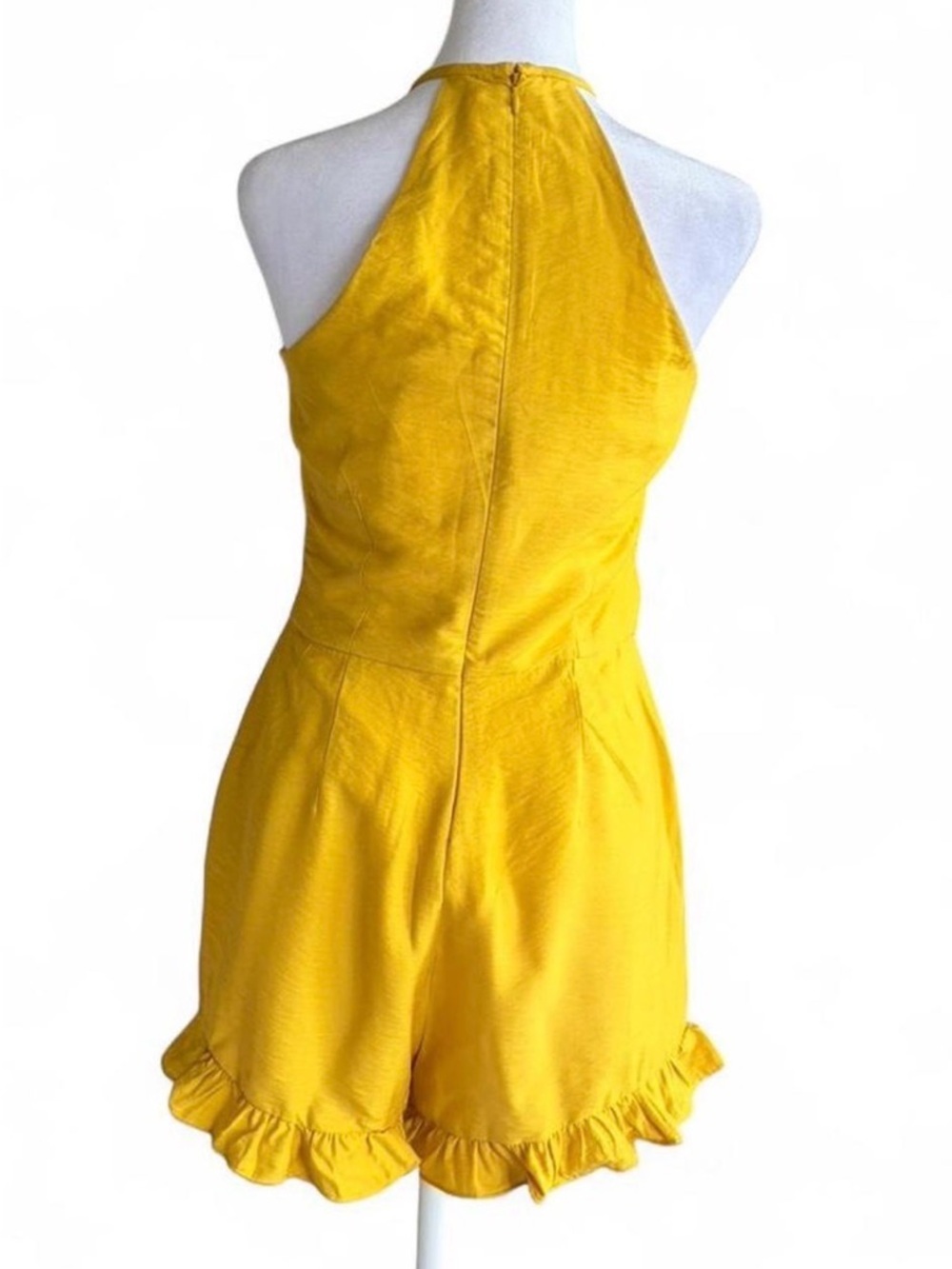 Endless Rose Yellow Ruffle Hem Romper - Picture 2 of 7